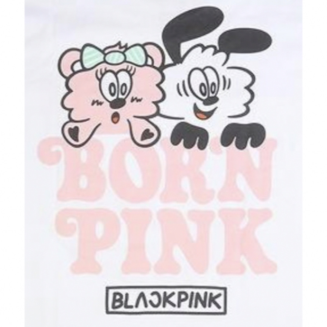 ブラックピンクBLACKPINK VERDY ロゴTシャツ Lサイズ新品送料無料 1