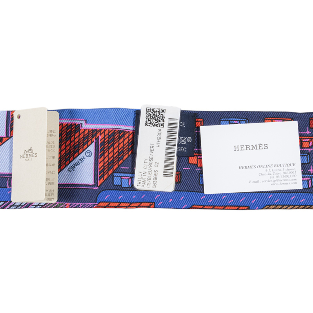 【現行品】HERMES エルメス ツイリー スカーフ パンタンシティ ピンク