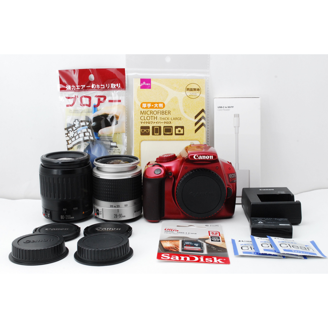 実用中古★Canon EOS Kiss X50★ダブルズームレンズ♪スマホ転送