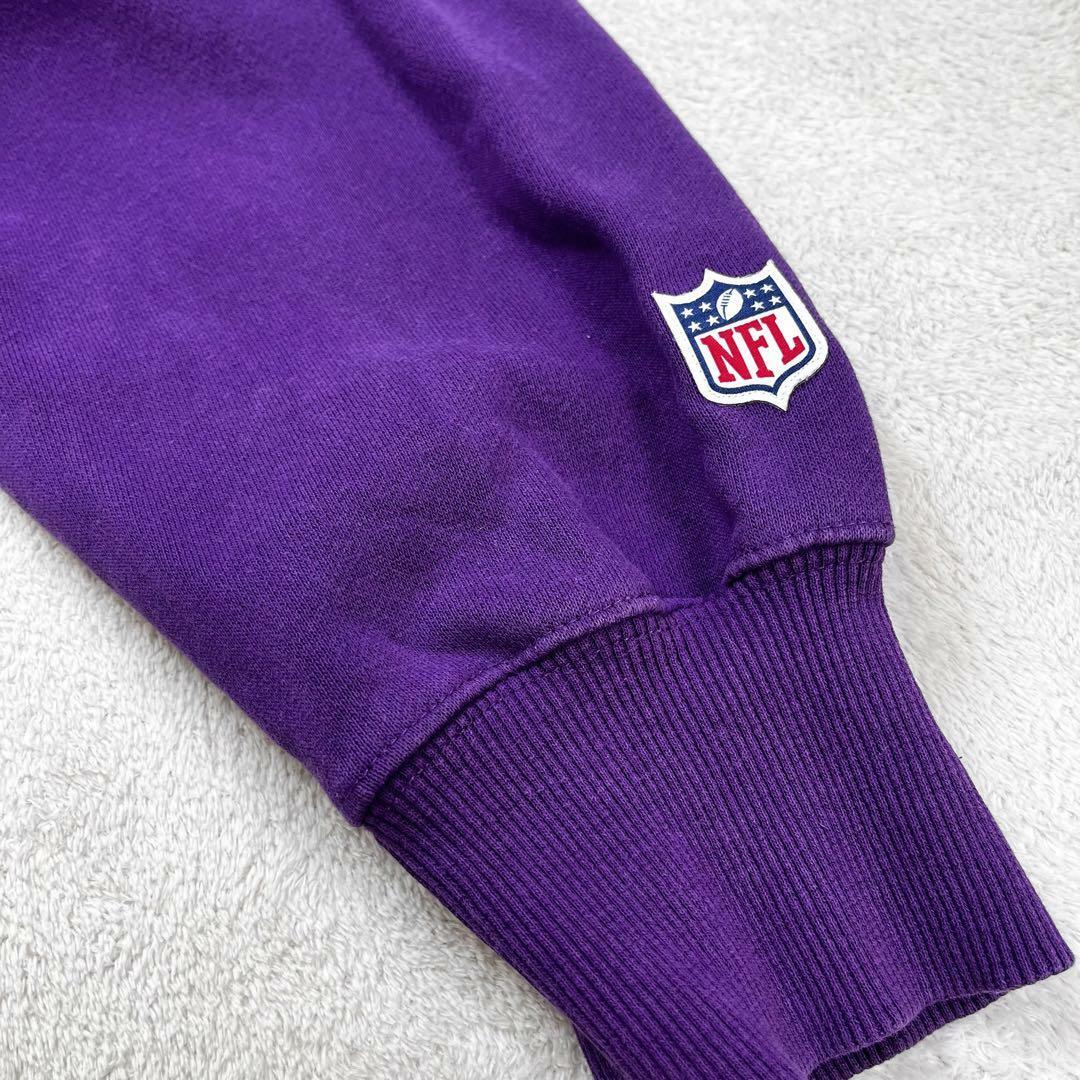 メンズ パーカー トレーナー NFL ミネソタ アメフト 紫 XL  美品