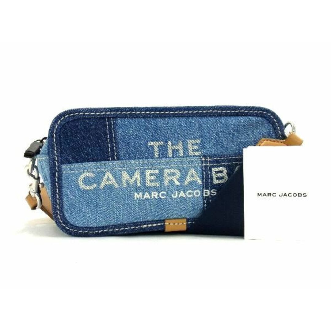 ■新品■未使用■ MARC JACOBS マークジェイコブス THE CAMERA BAG デニム クロスボディ ショルダーバッグ 斜め掛け ブルー系 AR5360中ファスナーポケット×1付属品