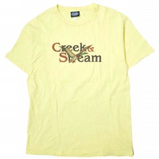 Creek Angler's Device クリーク アングラーズデバイス CREEK & STREAM TEE ロゴプリントTシャツ L イエロー 半袖 EPOCH/Mormal トップス【中古】【Creek Angler's Device】(Tシャツ/カットソー(半袖/袖なし))