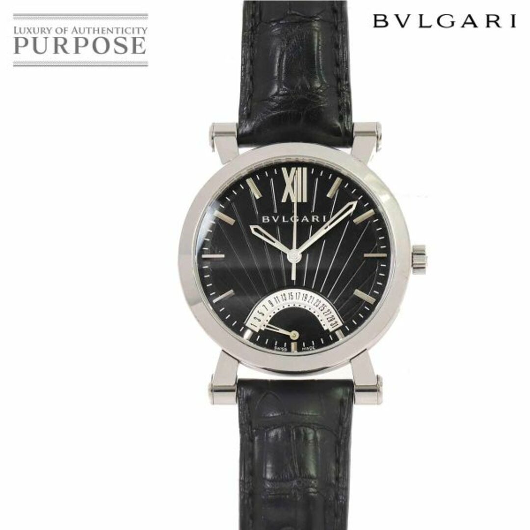 ブルガリ BVLGARI ソティリオ レトログラード SB42SDR メンズ 腕時計 デイト ブラック 文字盤 裏スケルトン 自動巻き Sotirio  VLP 90208410 | フリマアプリ ラクマ