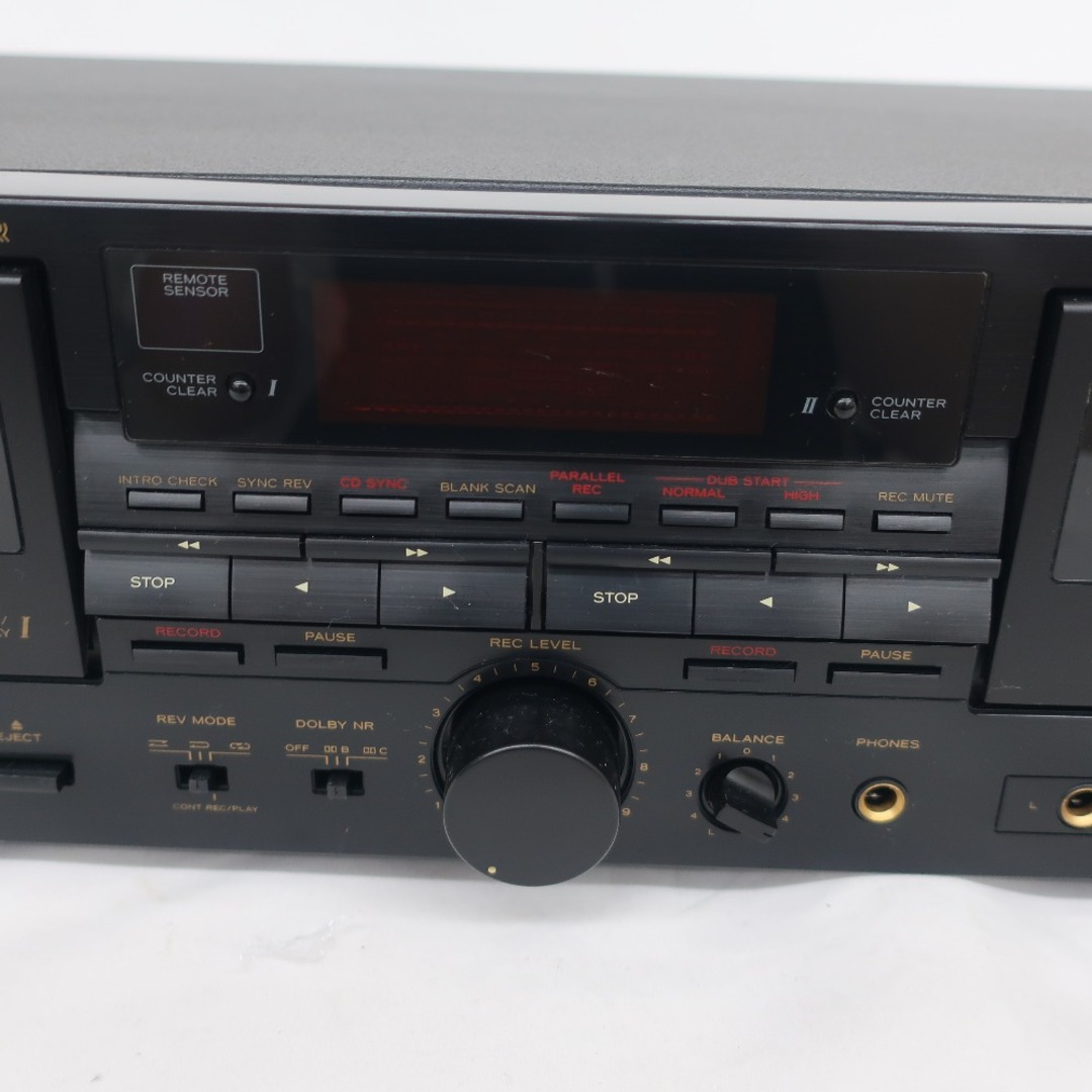 オーディオ機器 TEAC ダブルオートリバースカセットデッキ レコーダー W-800R