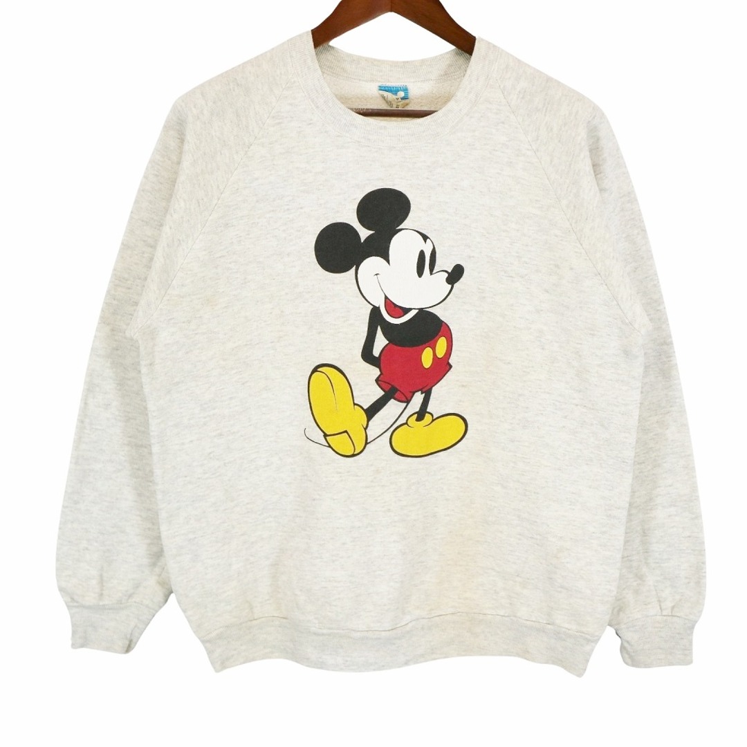 Disney - 80年代 USA製 Disney ディズニー ミッキー ラグラン プリント