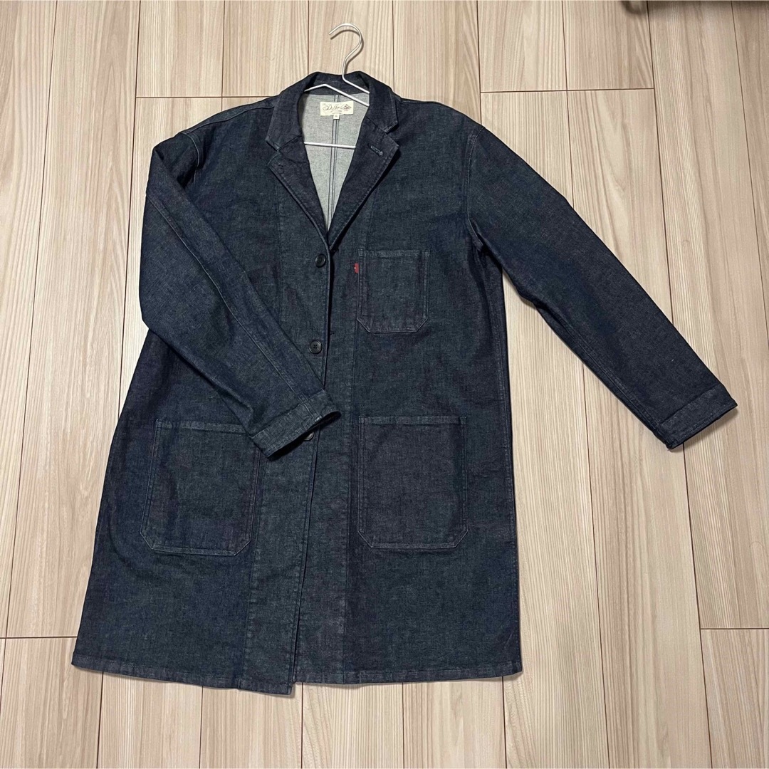 The DUFFER of ST.GEORGE(ザダファーオブセントジョージ)のSTRETCH DENIM ATELIER COAT 岡山デニム アトリエコート メンズのジャケット/アウター(Gジャン/デニムジャケット)の商品写真