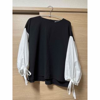 ザラ(ZARA)のZARA 切り替えブラウス(シャツ/ブラウス(長袖/七分))