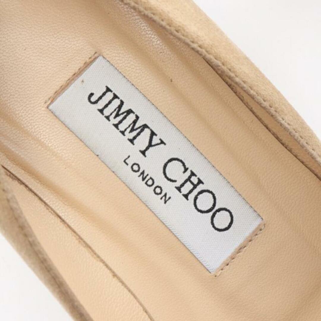 JIMMY CHOO(ジミーチュウ)の ポインテッドトゥ パンプス スエード ベージュ レディースの靴/シューズ(ハイヒール/パンプス)の商品写真