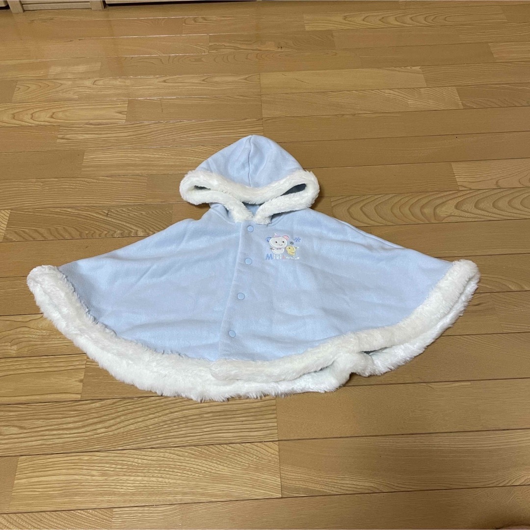 mikihouse(ミキハウス)のミキハウス ポンチョ ケープ キッズ/ベビー/マタニティのベビー服(~85cm)(ジャケット/コート)の商品写真