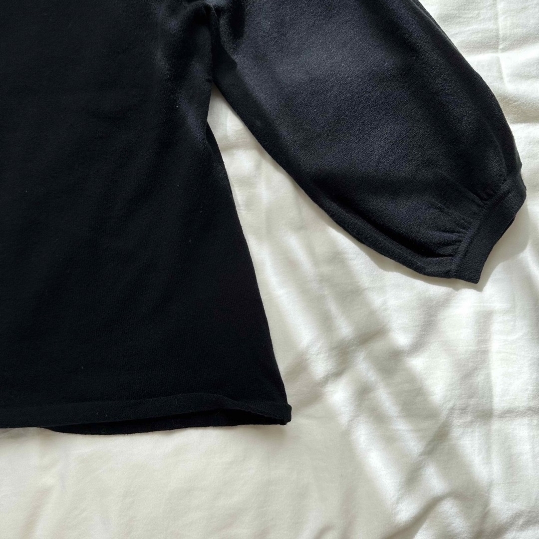 未使用◎ nairo 五分袖クルーネックリブニット レディースのトップス(ニット/セーター)の商品写真