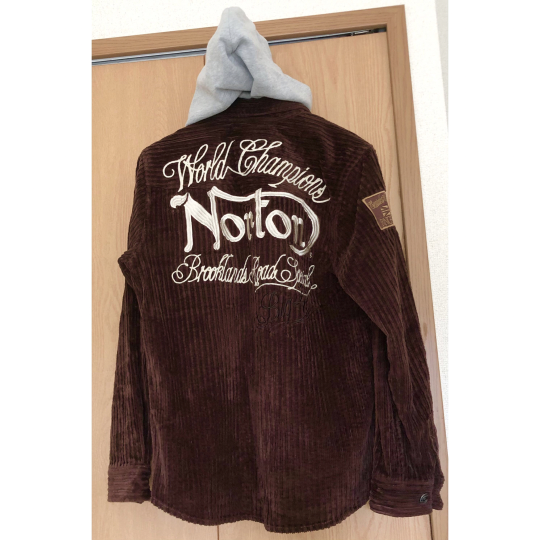 Norton(ノートン)のノートン　ジャケット　ブラウン　フード取り外し可能 メンズのジャケット/アウター(テーラードジャケット)の商品写真