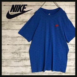 ナイキ Tシャツ・カットソー(メンズ)(ブルー・ネイビー/青色系)の