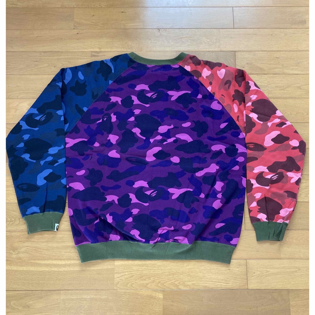 A BATHING APE アベイシングエイプ 迷彩スウェット カーキ