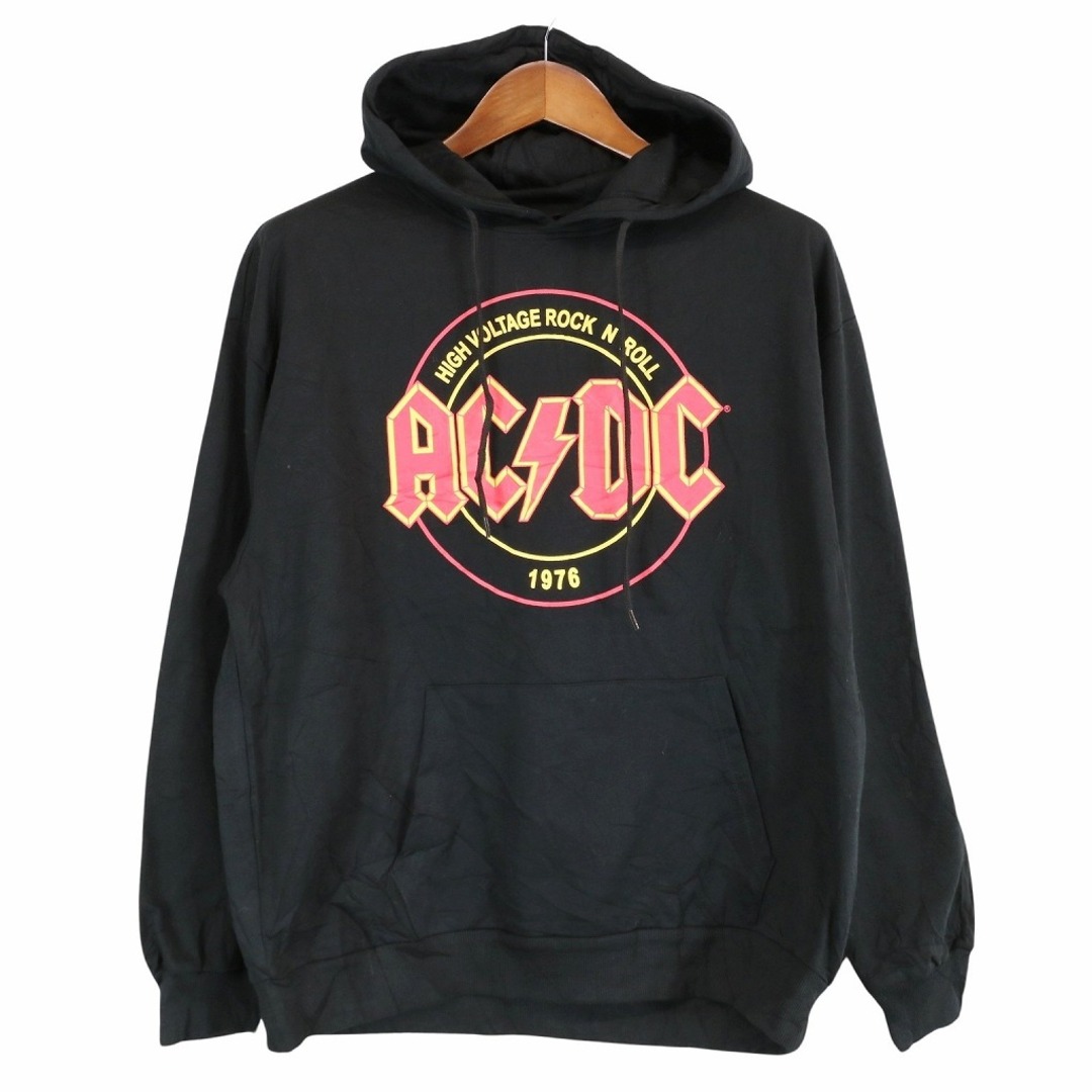 ACDC フーディー スウェットパーカー バンド ロゴ プルオーバー