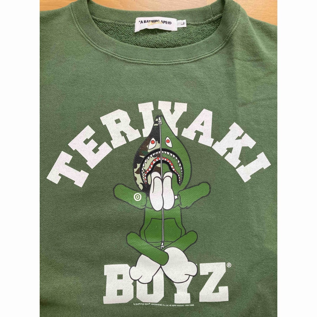 激レア a bathing ape teriyaki boyz スウェット