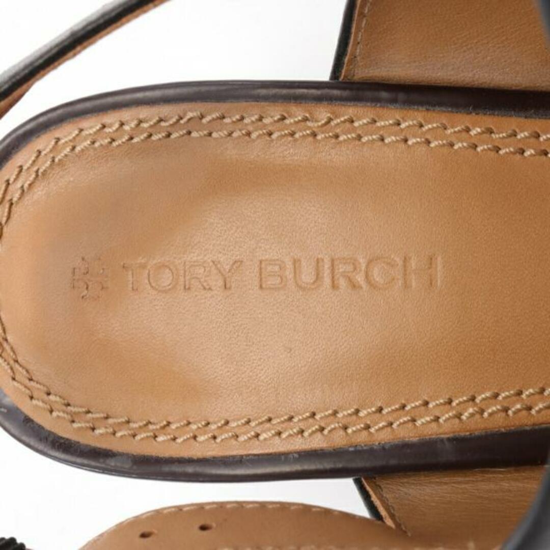 Tory Burch(トリーバーチ)のGIGI ジジ サンダル レザー スエード ブラック ネイビー レディースの靴/シューズ(サンダル)の商品写真