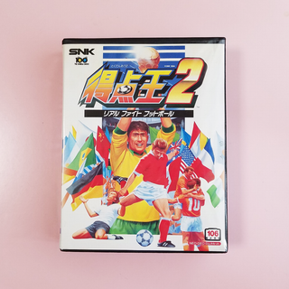 ネオジオ(NEOGEO)の【中古品】NEOGEO『得点王2』 ★当時物・希少品★(家庭用ゲームソフト)