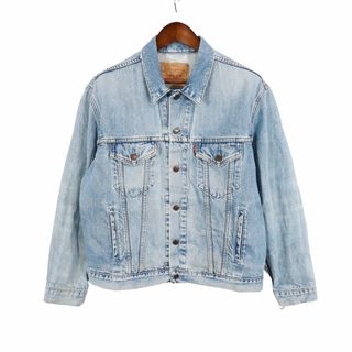 リーバイス(Levi's)の90年代 Levi's リーバイス 70503 Gジャン デニムジャケット ライトブルー (メンズ L) 中古 古着 O5183(Gジャン/デニムジャケット)