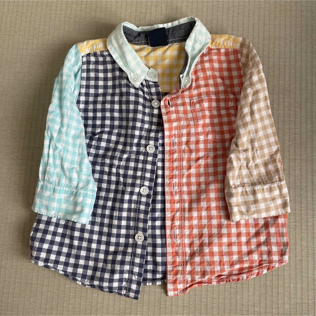 babyGAP(ベビーギャップ)のチェックシャツ　80 キッズ/ベビー/マタニティのベビー服(~85cm)(シャツ/カットソー)の商品写真