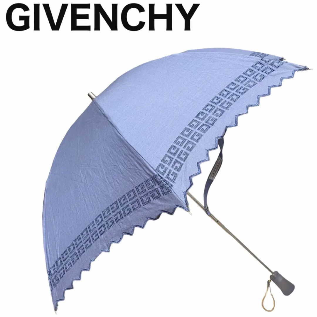 GIVENCHY 日傘　折り畳み傘　刺繍　ロゴマーク　ムーンバット　4G | フリマアプリ ラクマ