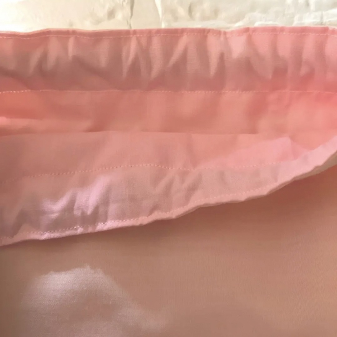 SALE  ピンク　ベージュドット　巾着袋　給食袋　ハンドメイド ハンドメイドのキッズ/ベビー(外出用品)の商品写真