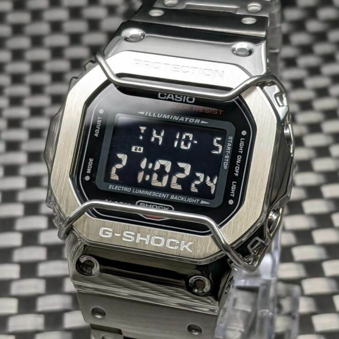 G-SHOCK DW-5600HR フルメタルカスタム + ショックバンパー