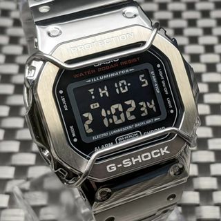 カシオ(CASIO)のG-SHOCK DW-5600HR フルメタルカスタム + ショックバンパー(腕時計(デジタル))