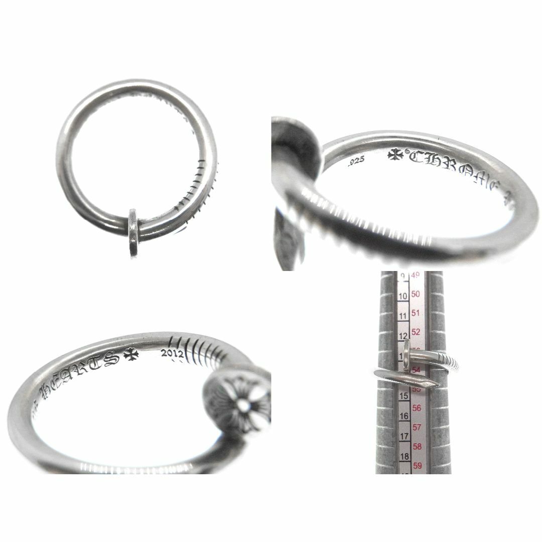 クロムハーツ CHROME HEARTS ■ 【 NAIL FLAT 】 ネイル フラット シルバー リング n3567 クロムハーツ NAIL FLAT/ネイルフラット シルバーリング メンズ 15号