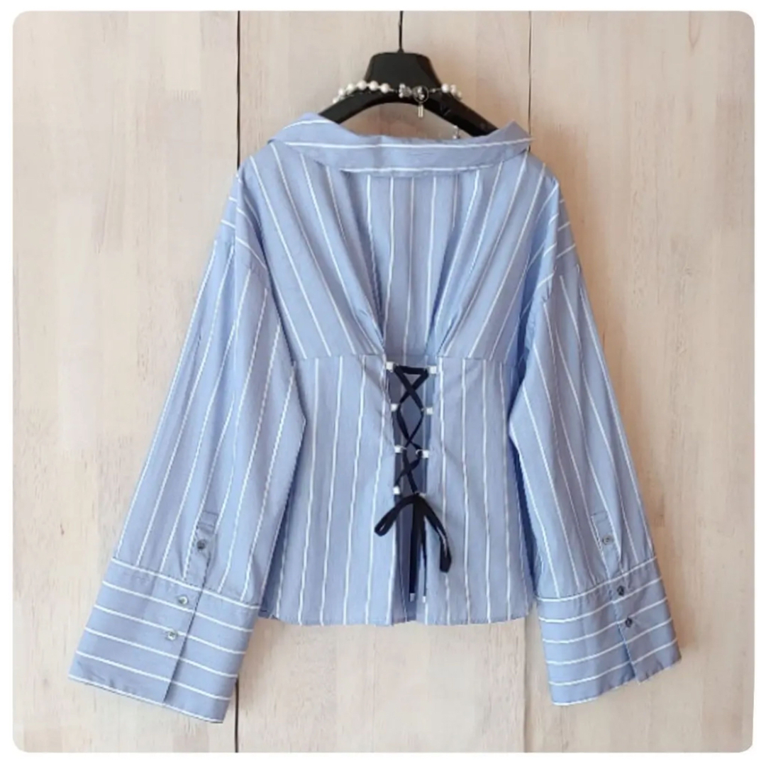 ADORE - ◇幻◇ 希少 定価3.1万円 ADORE ストライプ後ろレースアップ
