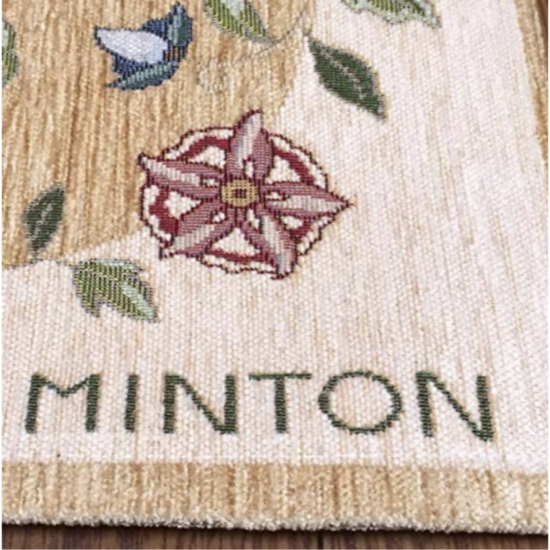 MINTON(ミントン)の英国ミントン　ベルギー製シェニールゴブラン織　玄関マット　裏面滑り止め新品未使用 インテリア/住まい/日用品のラグ/カーペット/マット(玄関マット)の商品写真