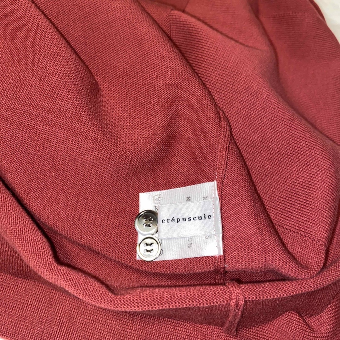 crépuscule (クレプスキュール)のcrepuscule/ニットポロ/カーディガン/RED/size2/コットン メンズのトップス(カーディガン)の商品写真