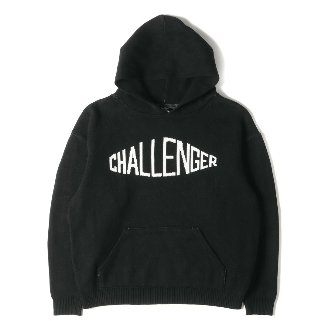 challenger cotton sweater L black パーカー - パーカー