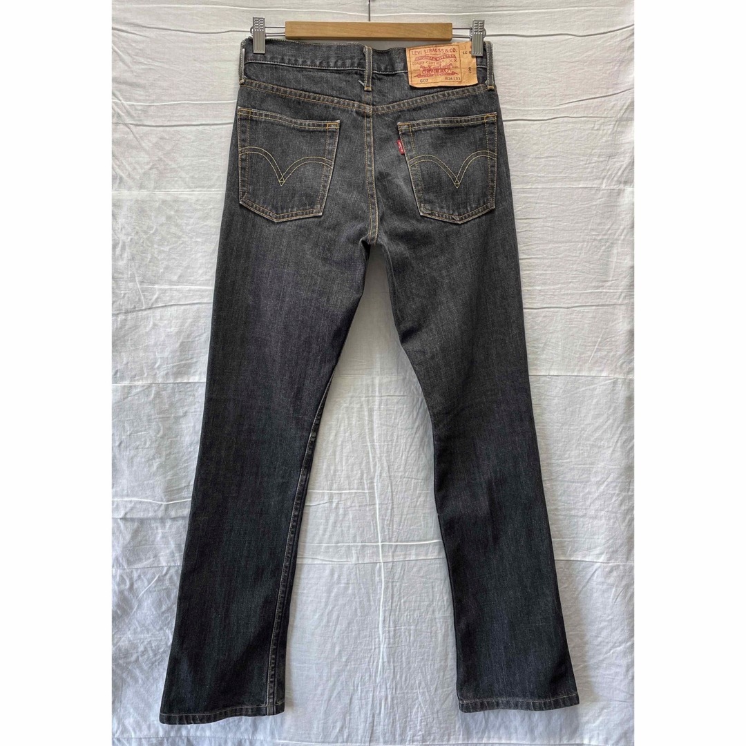 Levi's - Levi's Pencil Fit 607 w28 ペンシルフィット ブラック Levi's - Levi's Pencil Fit 607 w28 ペンシルフィット ブラック