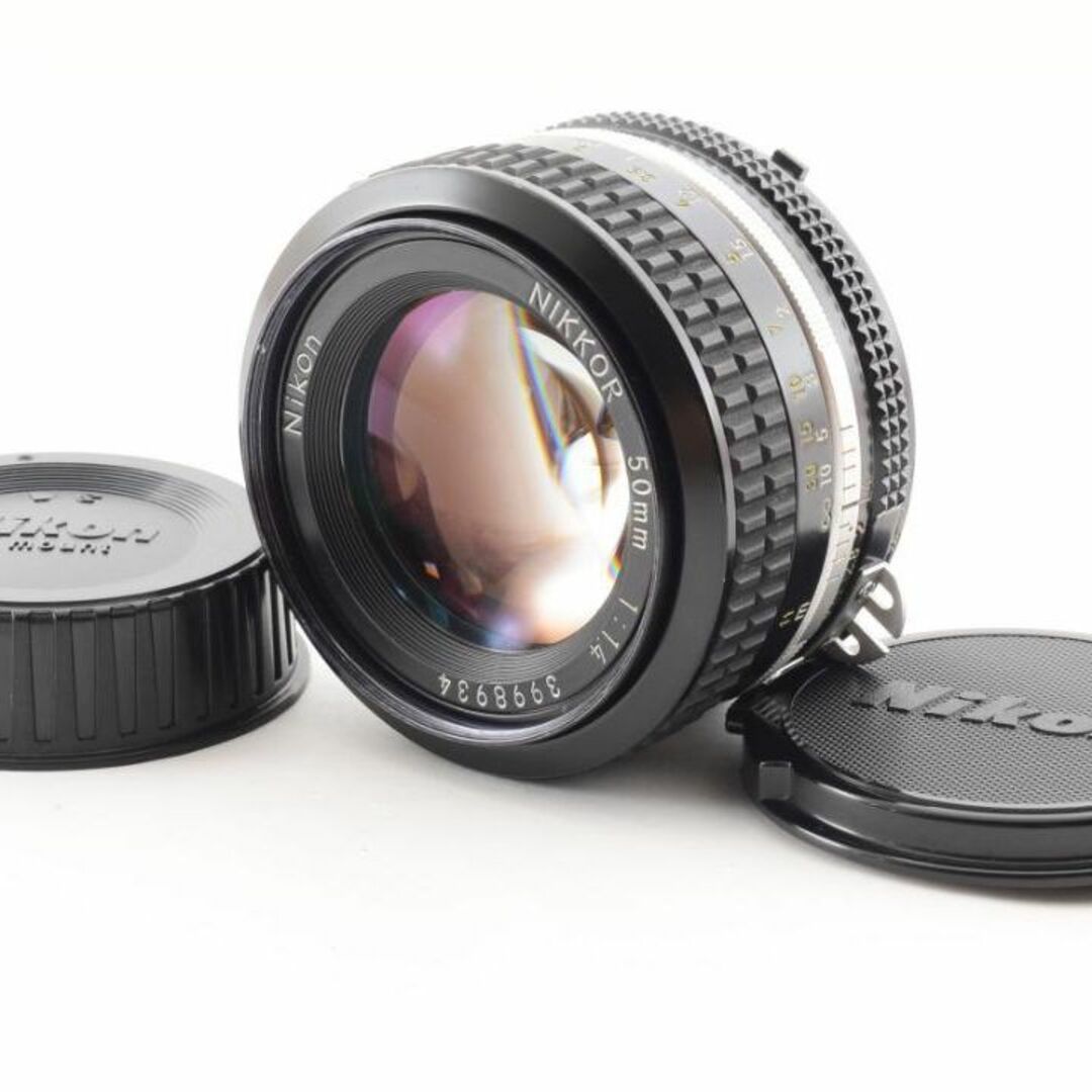 超美品 ニコン AI NIKKOR 50mm f1.4 MF　レンズ　Y853