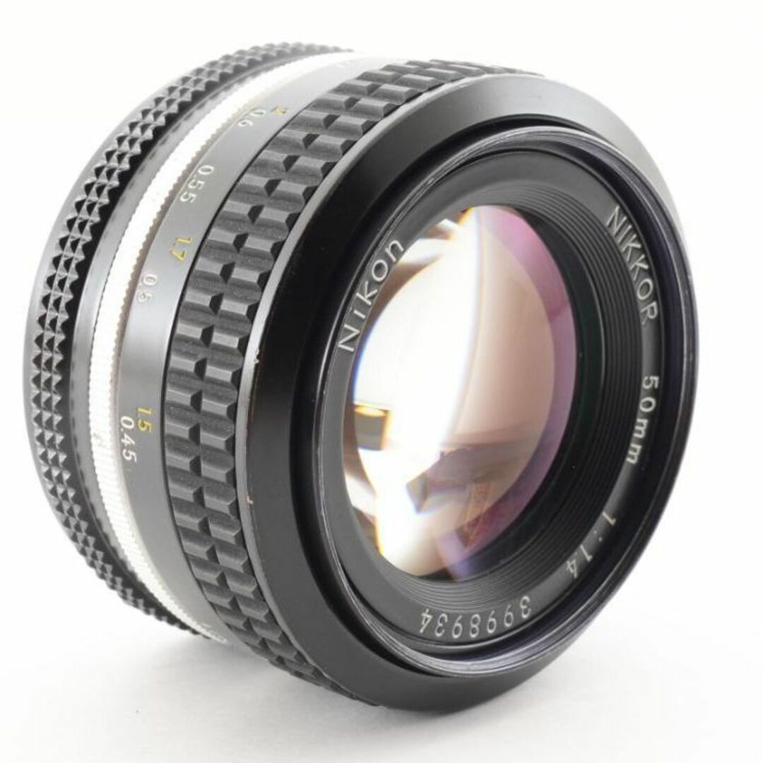 超美品 ニコン AI NIKKOR 50mm f1.4 MF　レンズ　Y853