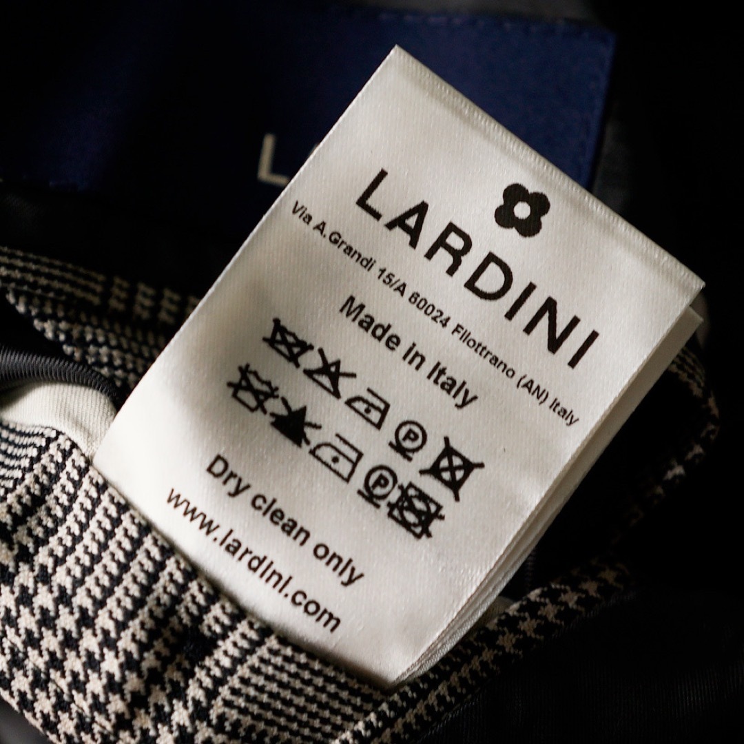 LARDINI - 22-23AW極上ウールグレンチェック20万LARDINIラルディーニ