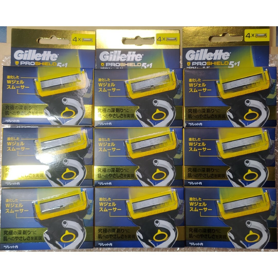 ジレット プロシールド 5+1 替刃4個×9セット Gillette