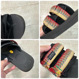 LANVIN - ランバン x スイコック サンダル Moto Vablvn ブラック 26cm