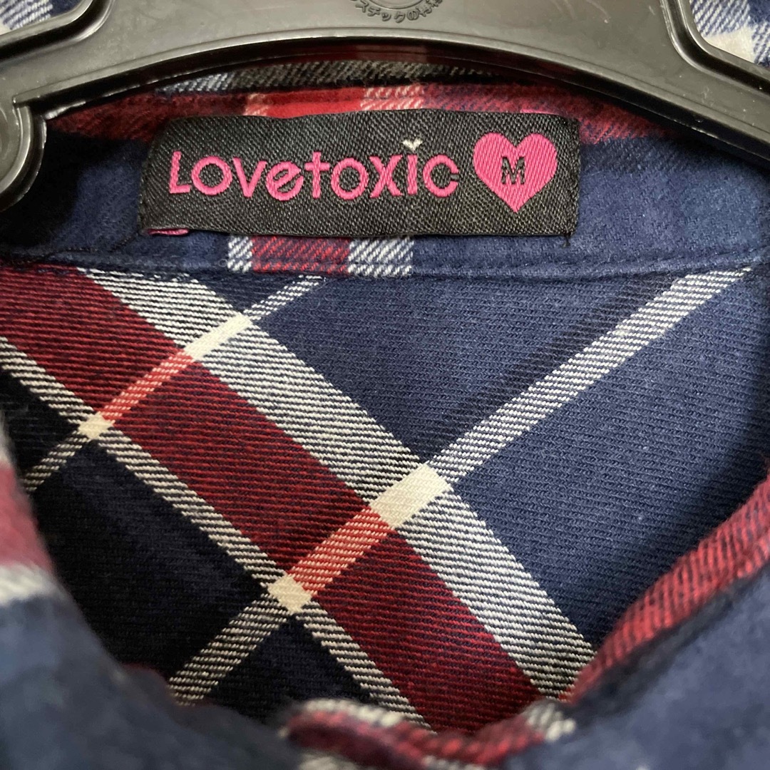 lovetoxic(ラブトキシック)のネルシャツ　ロング キッズ/ベビー/マタニティのキッズ服女の子用(90cm~)(ブラウス)の商品写真