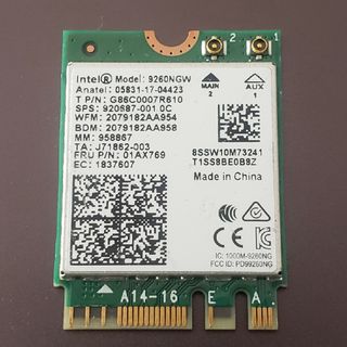 インテル(intel)のIntel wireless AC 9260NGW(PCパーツ)