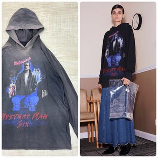 17aw MM6 メゾンマルジェラ MYSTERY MAN SIX フーディ S-