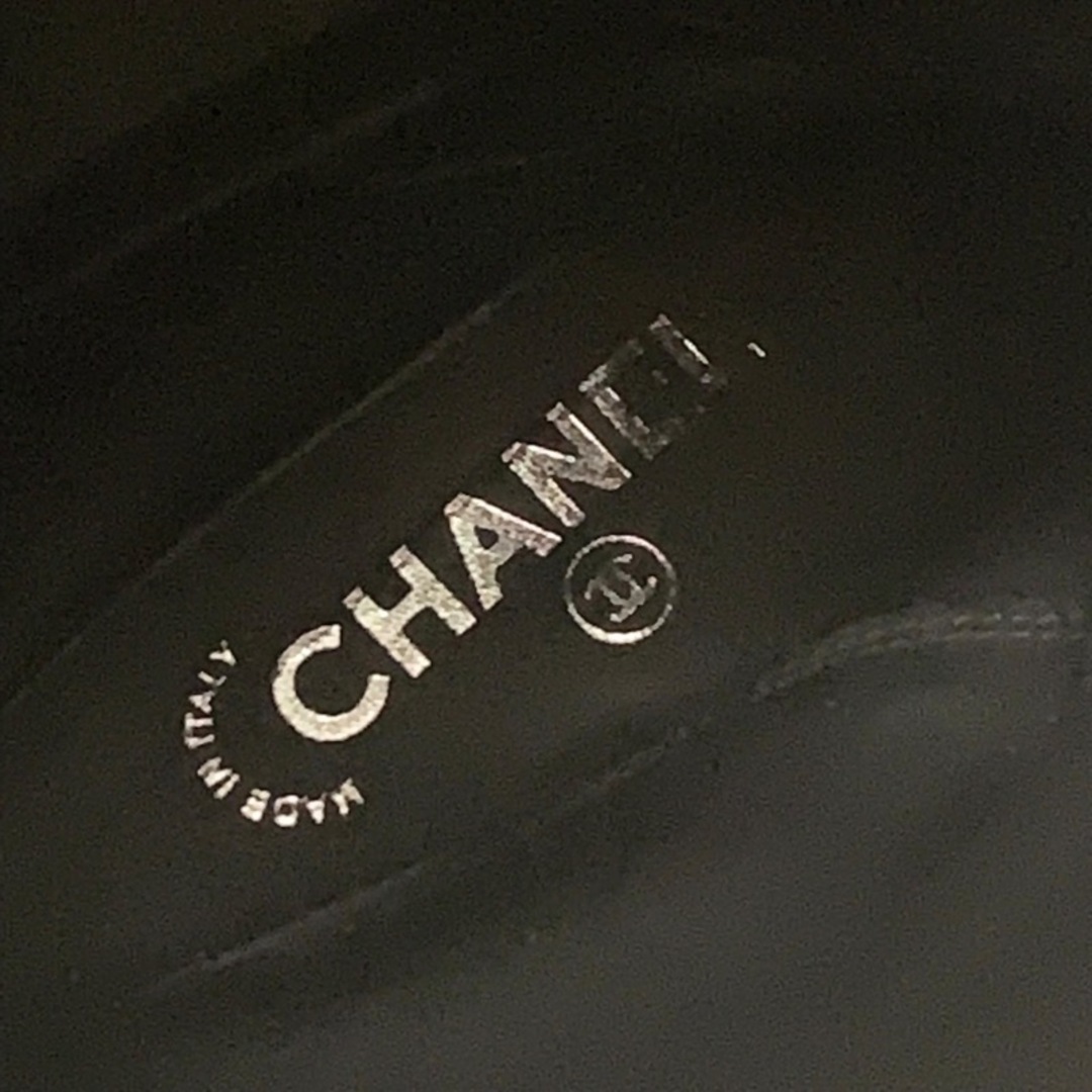 シャネル CHANEL ブーツ ロングブーツ 靴 シューズ パリモンテカルロコレクション ライオン カメリア スター レザー ブラック