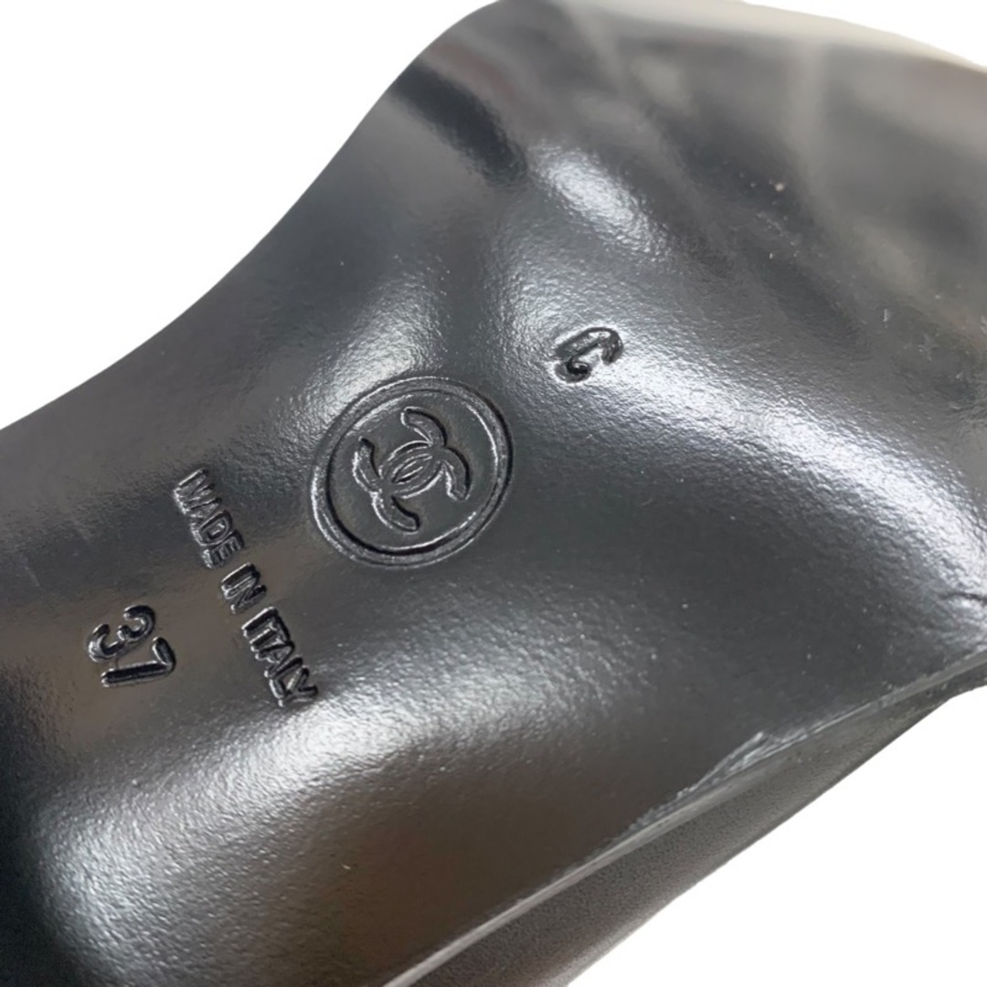 シャネル CHANEL ブーツ ロングブーツ 靴 シューズ パリモンテカルロコレクション ライオン カメリア スター レザー ブラック