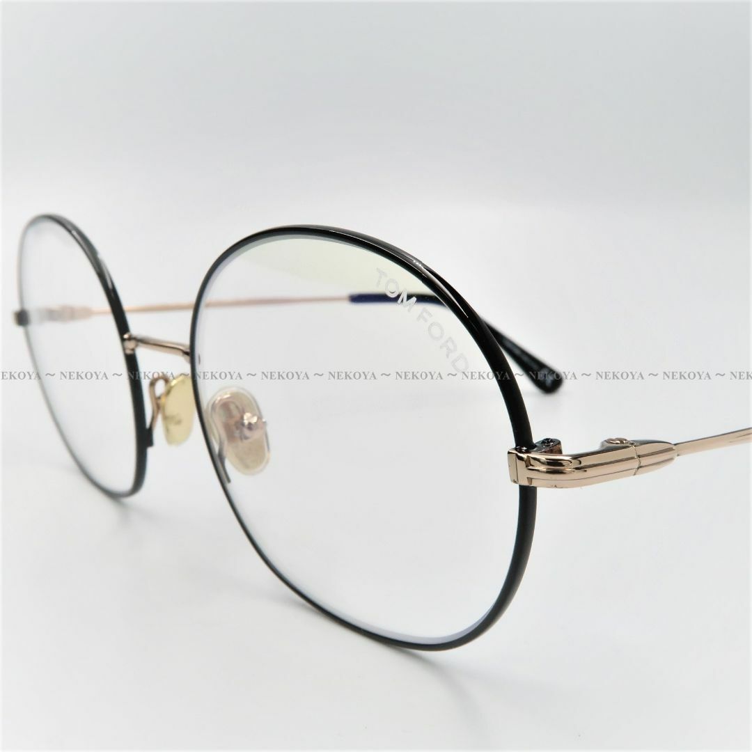 TOM FORD TF5701-B 001 メガネ ブルーライトカット ラウンド-