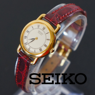 セイコー(SEIKO)の【稼働極美品】SEIKO Socie 　レディース腕時計　新品ベルト　電池交換済(腕時計)