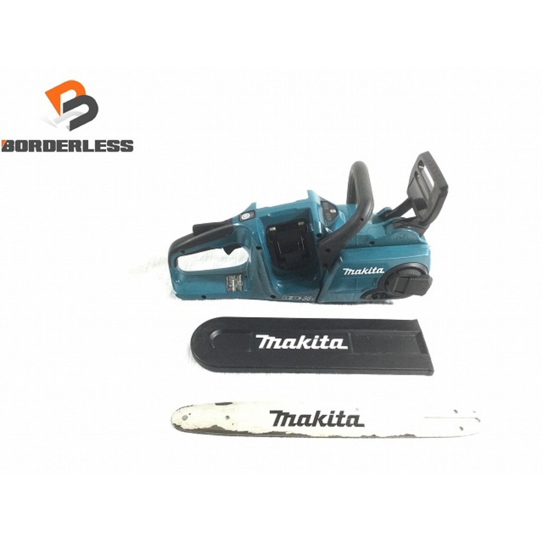 ☆比較的綺麗☆makita マキタ 350mm 36V(18V+18V) 充電式チェンソー MUC353D チェーンソー 切断機 選定 伐採 電動工具 79322自動車/バイク