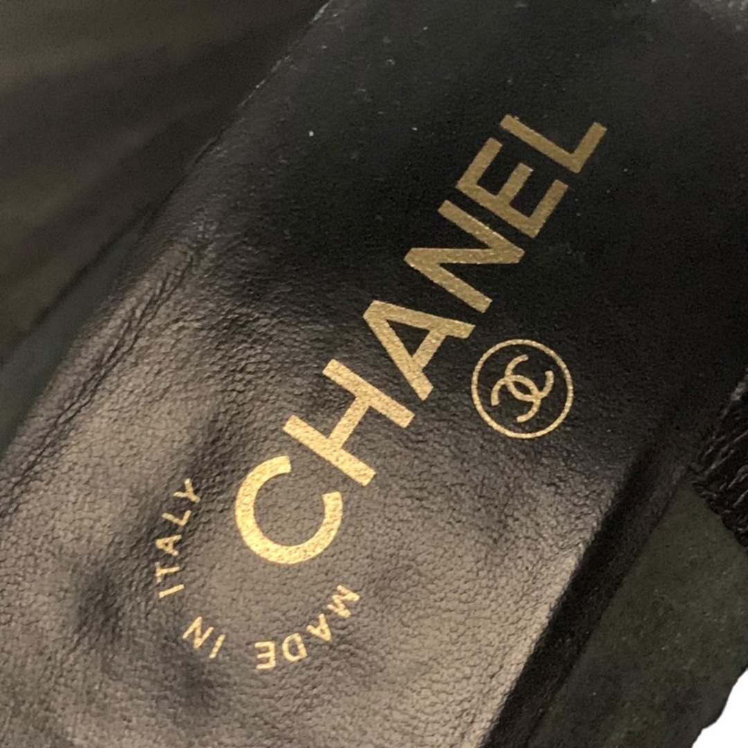 CHANEL(シャネル)のシャネル CHANEL ブーツ ショートブーツ 靴 シューズ ココマーク パール キルティング レザー ブラック 黒 レディースの靴/シューズ(ブーツ)の商品写真