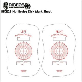 ライストゥエンティーエイト(RICE28)のRICE28  ツヤなし　No! Bruise Disk Mark Sheet(アクセサリー)