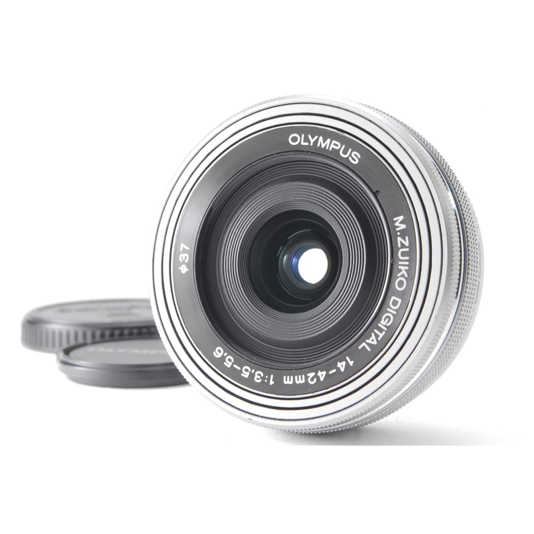 ❤ほぼ新品❤️ OLYMPUS パンケーキレンズ ❤14-42mm シルバー❤️