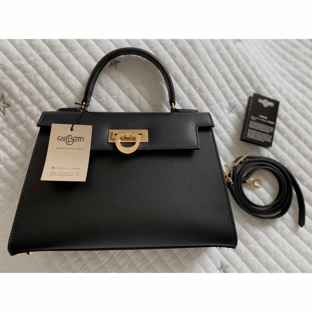 CARBOTTI カルボッティ ELENA243 ハンドバッグ BLACK-